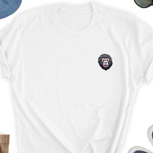 Monkey Shirt, Monkey Face Tee Shirt, Monkey Tee Top, Monkey Face T-Shirt,  Monkey Gift Shirt, Fun Gorilla Friends UNISEX Shirt Gift
