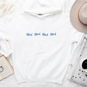 Whale Hoodie, Whales Hoodie, Whale Lover Sweatshirt, Whale Hooded Sweater, Ocean Lover Gift, Whale Lover ADULTS UNISEX Hoodie Sweatshirt