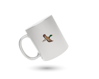 Duck Mallard Coffee Mug, Duck Cute Mug, Duck Icon Custom Coffee Cup, Duck Icon Mug, Duck Coffee Cup, Gift for Him, Gift for Her, Duck Icon