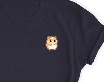 Hamster Shirt, Cute Hamster Icon Tee Shirt, Hamster Tee Top, Hamster T-Shirt, Hamster Gift Shirt, Hamsters Lover Friends UNISEX Shirt Gift