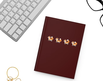 Fox Journal Notebook, Foxes Lovers Journal, Gift for Fox Friend Notebooks, Foxes Lover Spiral Notebook, Cute Fox Icon Gift Journal, Fox Gift