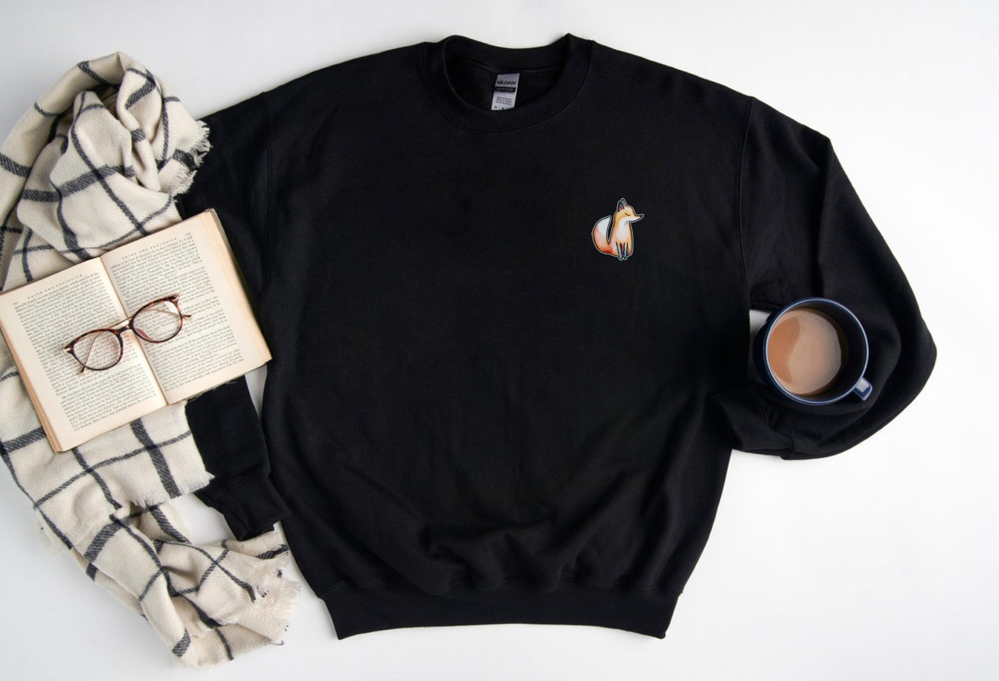 Fox Icon Sweatshirt, Cute Foxes Lover Sweater, Fox Foxes Crewneck, Fox Lover Friend Gift, Fox Crewneck, Fox Friend Gift UNISEX Sweater