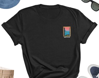 IJsland schattig T-shirt, venster naar IJsland shirt, IJsland cadeau, cadeau voor IJslander, IJsland cadeau voor reiziger, IJsland vriend UNISEX T-shirt