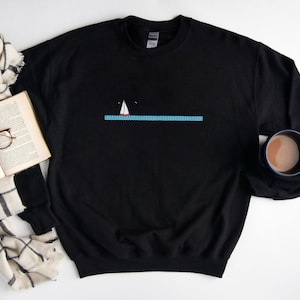 Boat Sailing Boat Sweatshirt, Boat Icon Sweater, Cute Boat Sweatshirts, Boat Lover Crewneck, Boats Icon Unisex Sweatshirts Sweater