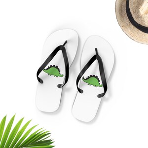 Dinosaur Flip-Flops, Dinosaurs Lover Flip Flops, Dinosaur Sandals, Cute Dino Gift, Dinosaurs Lover Gift, Fun Dinosaur Gift, UNISEX Flip-Flop