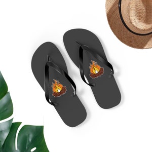 Chanclas de fuego, Chanclas con icono de hoguera, Sandalias de fuego, Regalo de hogueras, Regalo de icono de hoguera, Regalo de fuego divertido, Chanclas UNISEX