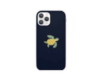 Turtle iPhone Case, Cute Turtle Gift Phone Case, Cute Case Case, Cute Turtle Clear & Tough Case, Turtle Lover iPhone X 11 12 13 Case