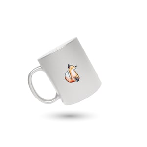 Fox Coffee Mug, Fox Custom  Mug, Foxes Coffee Cup, Fox Design Mug, Gift for Him, Gift for Her, Co-worker Gift