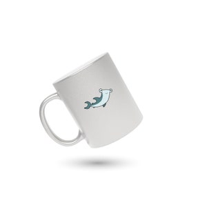 Shark Lover Coffee Mug, Hammerhead Shark Mug, Shark Custom Coffee Cup, Ocean Lover Mug, Shark Cute Coffee Cup, Gift for Him, Gift for Her
