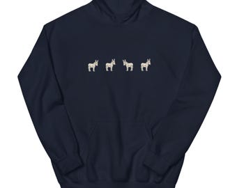 Donkey Hoodie, Fun Donkey Hoodie, Donkey Lover Sweatshirt, Donkey Hooded Sweater, Cute Donkey Gift, Donkey Lover ADULT UNISEX Hoodie Sweater