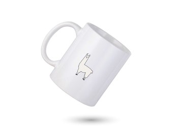 Llama Lover Coffee Mug, Llama Alpaca Funny Mug, Llama Custom Coffee Cup, Llama Mug, Llama Lover Friend Coffee Cup, Gift for Him, Llama