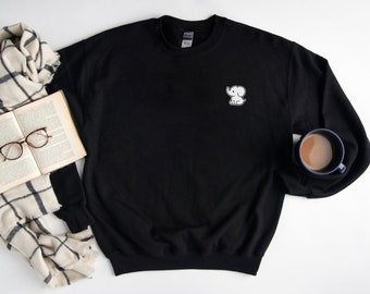 Elephant Sweatshirt, Cute Elephant Sweater, Elephant Crewneck, Elephant Design Cute Gift, Elephant Crewneck, Elephant Love UNISEX Sweatshirt