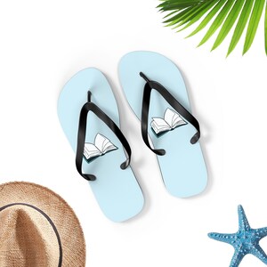 Books Flip-Flops, Student Flip Flops, Books Sandals, Books Lover Gift, Student Gift, Fun Books Gift, UNISEX Flip-Flops