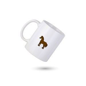Horse Coffee Mug, Horse Custom Mug Cup, Cute Horse Lover Coffee Cup, Horses Lover Mug, Gift for Him, Gift for Her, Horse Co-worker Gift