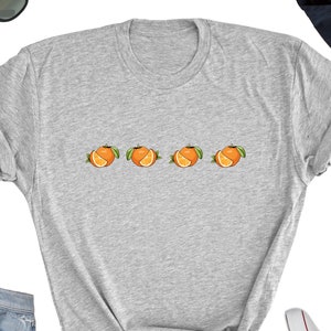 Orange Shirt, Cute Oranges Tee Shirt, Orange Tee Top, Oranges T-Shirt, Orange Lover Gift Shirt, Orange Lover Friends UNISEX Tee Shirt
