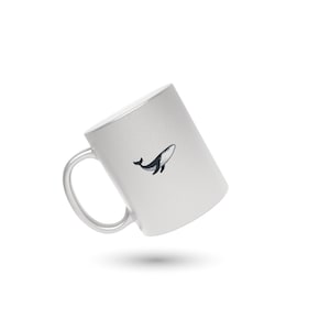 Whale Lover Coffee Mug, Cute Whale Mug, Whales Custom Coffee Cup, Whale Ocean Mug, Cute Ocean Lover Coffee Cup, Gift for Him, Gift for Her