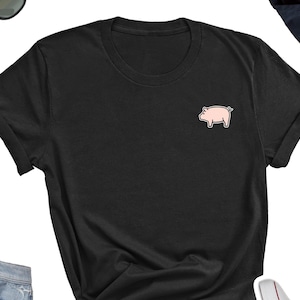 Pig Shirt, Cute Pig Tee Shirt, Pig Tee Top, Cute Pig T-Shirt,  Pig Gift Shirt, Pig Lover Friends UNISEX Shirt Gift