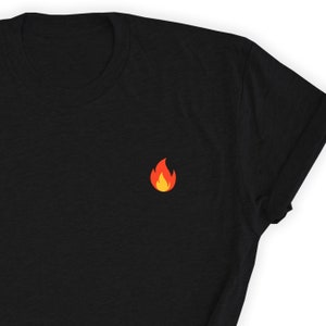 Bonfire Shirt, Fire Shirt, Flame Icon t-shirt, Flame Icon Shirt, Fire Bonfire Flame Minimalisti Shirt, Fire Tee, Fire Lover Unisex T-shirt