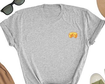 Cheese T-Shirt, Cheese Lover T-Shirt, Cute Cheese Icon Shirt, Gift for Cheese Lover, Cheese Tee, Gift for Cheese Lover, Cheese UNISEX Shirt