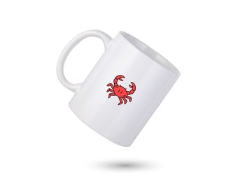 Tazza da caffè a forma di granchio, tazza personalizzata a forma di granchio, graziosa tazza da caffè a forma di granchio, tazza per amanti dei granchi, regalo per lui, regalo per lei, regalo per colleghi