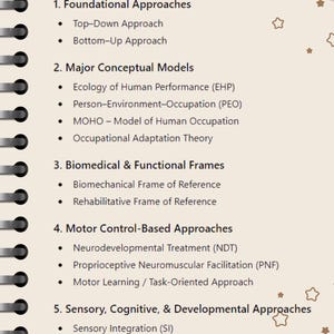 OT Frames of Reference Study Guide | NBCOT Exam Prep (PDF)