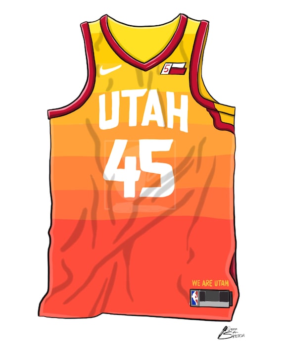 Utah Jazz Orange NBA Jerseys for sale