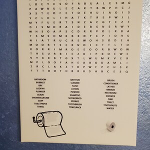 Bathroom Sign, Bathroom Decor, Bathroom Puzzle, Forget Your Phone, Bathroom Funny, Bathroom Word Search, Bathroom Wall Decor, Bathroom Humor