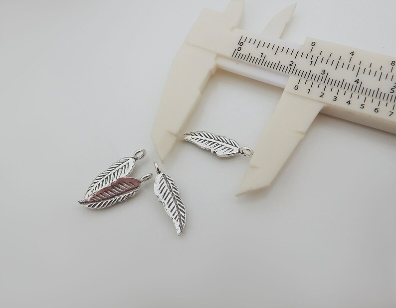 Sterling Silver Earrings with Glass Lampwork beads and Feather Charms,Sterling Silver Earrings Handmade Silver Earrings