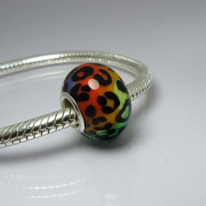Glass Lampwork  Bead,  925 Sterling Silver,  Bracelet  Glass  Beads,  fit Pandora  Style Bracelets