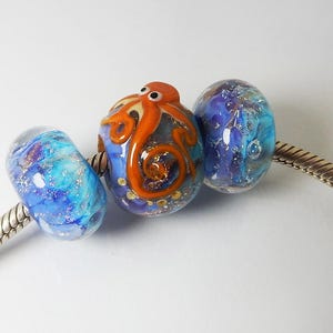 Perles au chalumeau Sea Life, adaptées aux bracelets de style Pandora