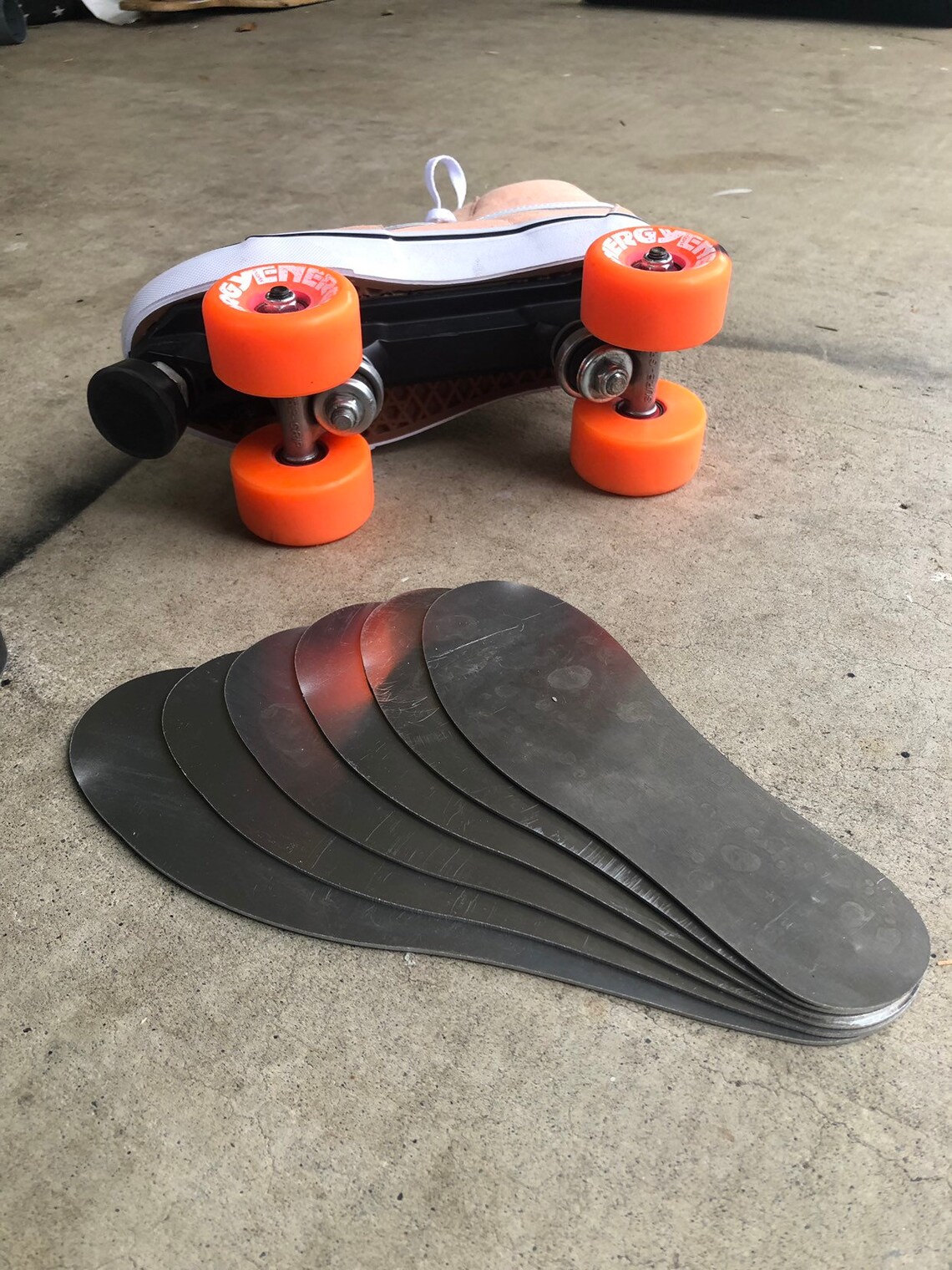Pair of Aluminum Insole Custom Vans Roller Skates Rollaround Etsy