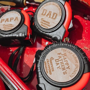 Cinta métrica personalizada del día del padre / regalo del día del padre de niños, esposa, hijo, hija, nietos / cinta métrica para papá, abuelo