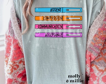 Trendy ABA Shirt, But First Assent aba T-shirt, Retro Behavior Analyst Shirt, ABA Shirt Gift or Everyday Wear, Behavior Analyst, ACT shirt