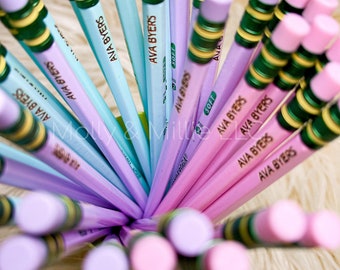 Personalized Pencils | Back to school engraved pencils | Unique gift for students | Gift for Kids | Gift for Teachers | Custom Pencils