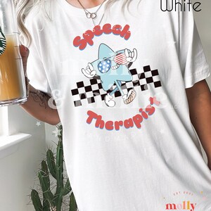 4th of July Speech Language Pathologist Shirt | Trendy SLP T-Shirt | SLP Shirt for 4th of July| Speech Therapy T-shirt | Speech Language