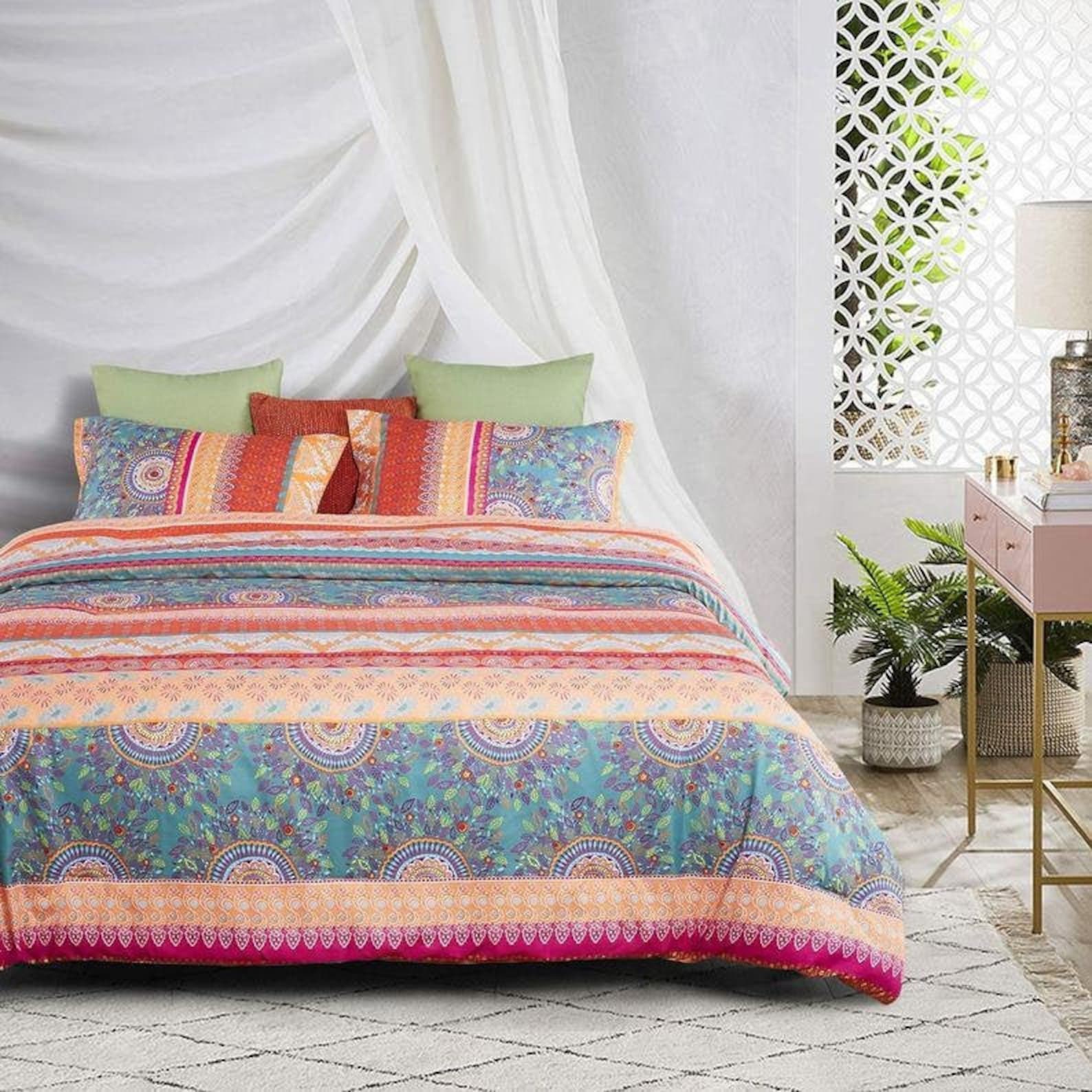 Fantastic Indian Duvet Cover Set beautiful print Bedding Set Etsy