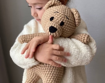 SALE !!! Knitted bear, Christmas bear, Bear Dolls, Stuffed Teddy bear,crochet teddy bear, toy animal, Baby shower gift, Newborn props.