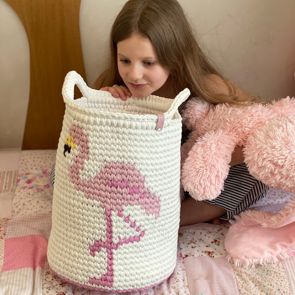 Knitted Nursery Basket Etsy