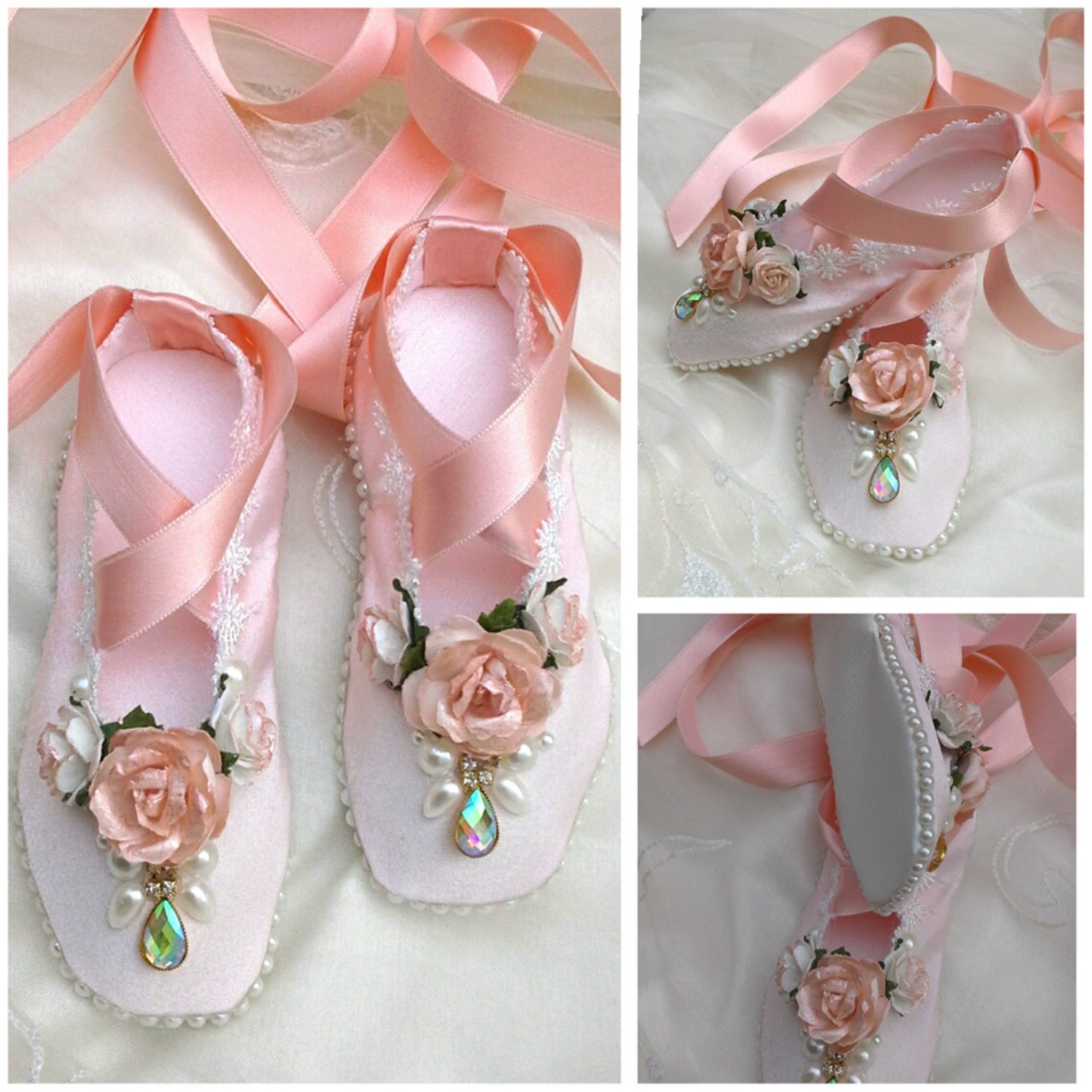 decorated pointe shoes, ballet shoes, decorated ballet slippers, decorative ballet shoes, shabby chic, ballet dancing shoes,gift