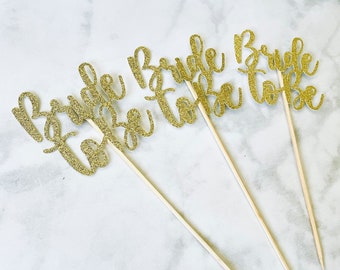 Bride to Be Centerpieces, Gold Glitter, Bridal Shower Centerpiece, Future Bride, Bachelorette Party, Wedding, Engagement, Miss to Mrs