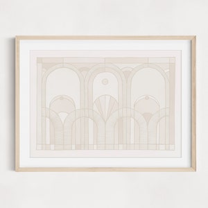 Clay Shell Art Print | Modern Coastal Print | Boho Wall Decor | Neutral poster | Detailed Illustration | Mediterranean Poster | Beige Art