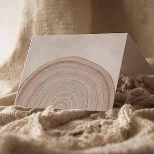 Wenskaart | Australische aardetinten | | Verjaardagskaart | Modern Card | Leeg binnenkant | A6 formaat | Terracotta Kaart | Generieke kaart