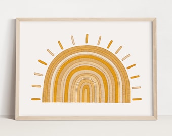 bright nursery prints