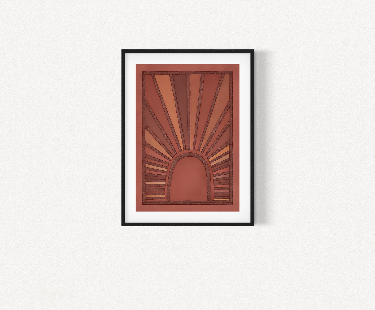 Rayttan | Sunrise Art Print | Modern Boho Wall Prints | Neutral ...