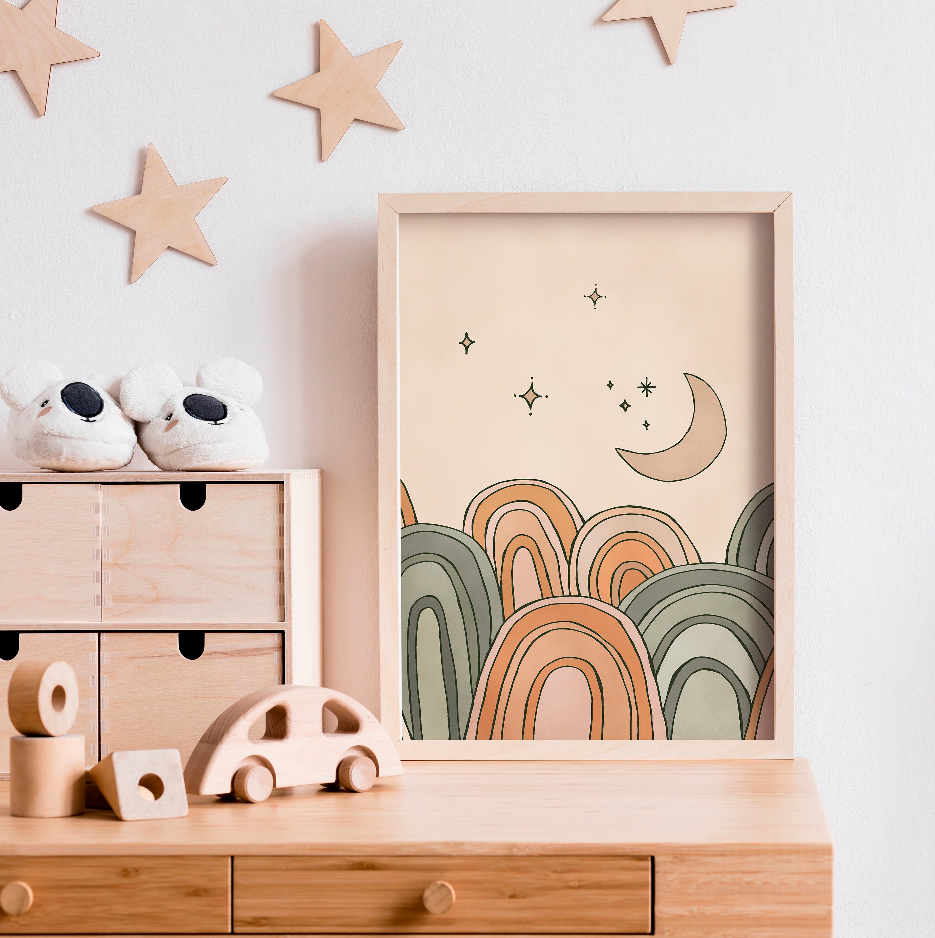 Boho Nursery Decor Playroom Decor Prints Nursery Wall Art | Etsy