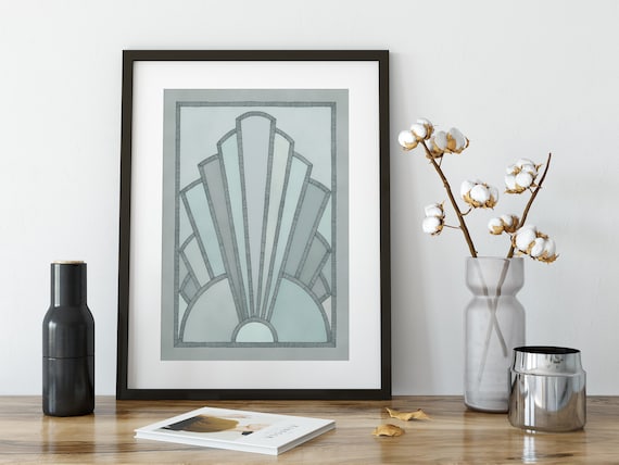 Deco Daze Art Print | Art Deco Wall Art | Great Gatsby Poster