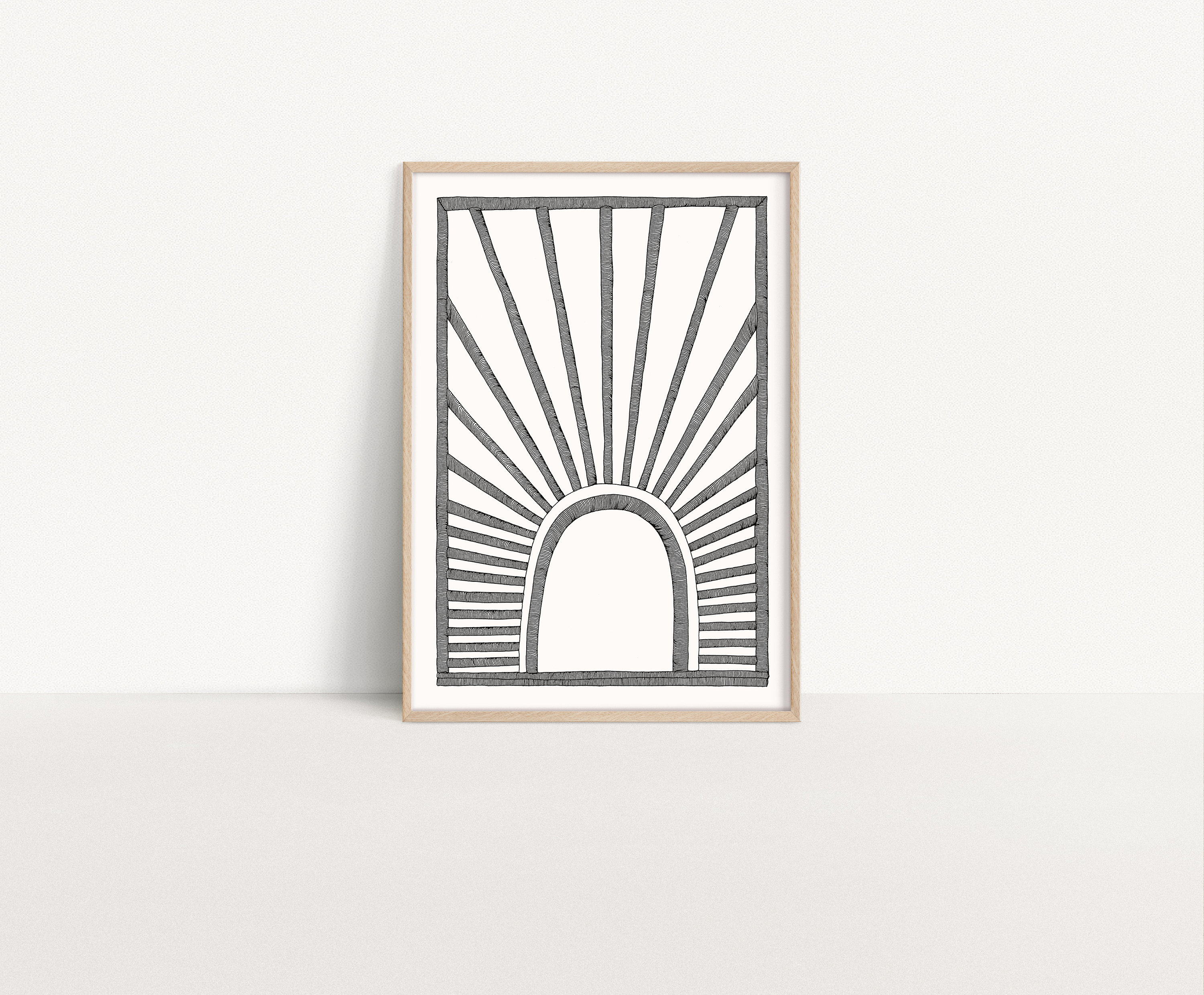 Rayttan | Boho Art Print | Sunrise Wall Art | Boho Nursery Decor ...