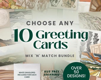 10x Greeting Cards | Bulk Card Set | Customise Your Own Set & Save Big | Every Occasion Variety Pack | Assorted Birthday card | Gift for her