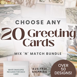 20x Greeting Cards | Bulk Card Set | Customise Your Own Set & Save Big | Every Occasion Variety Pack | Assorted Birthday card | Gift for her