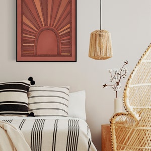 Rayttan | Sunrise Art Print | Modern Boho Wall Prints | Neutral ...